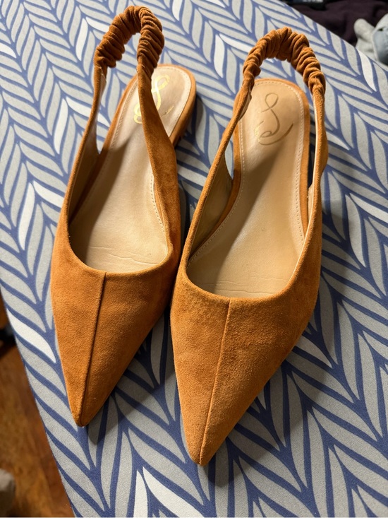 Sam Edelman Shoes - Sam Edelman Pointed Slingback Flats in Rust Suede